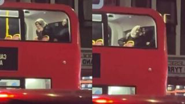 Hijab Girl Fucking Inside Double Decker Red Bus On New Year