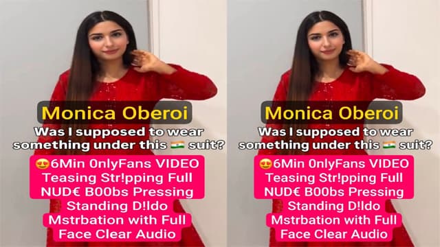 Monica Oberoi Famous Punjabi NRI Teasing Stripping Mstebation Video