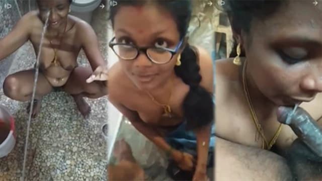 Tamil Young Milky Boobs Pressing- Wife Cum in Mouth & Piss on