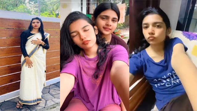Young Cute Slim Mallu Girl Teasing Nipples