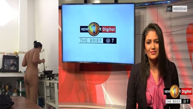 Sri Lankan Nude Anchor – Kitchen Boobs Viral MMS