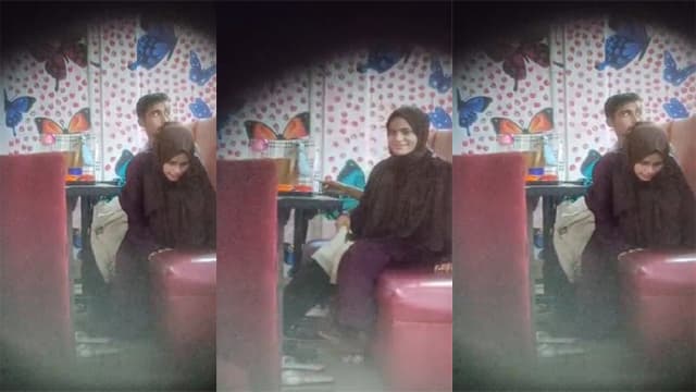 Hijabi Girl Fucking With Boyfriend in Restaurant Secretly Captured