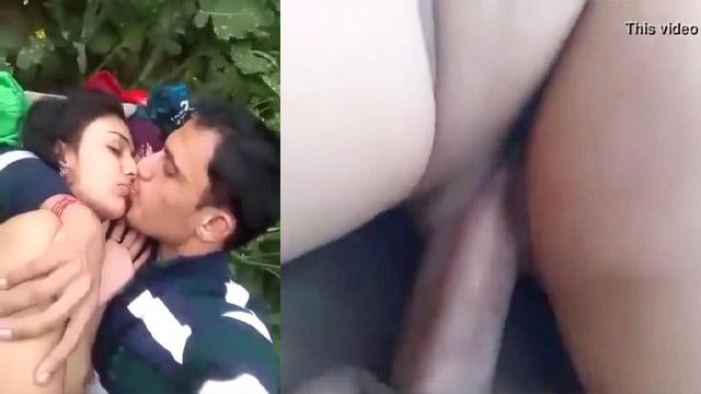 Desi Couple Wild Jungle Affair Sex MMS Leak