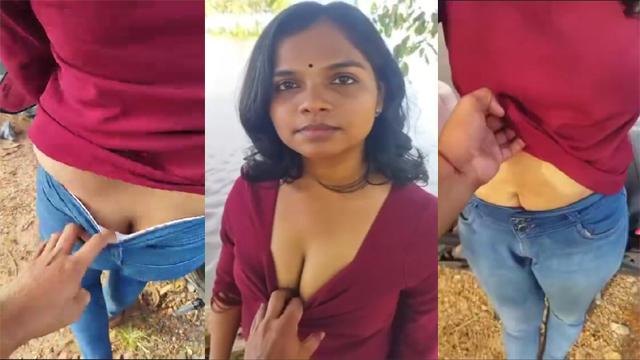 College Girlfriend Outdoor Fun With boyfriend Mamakutty