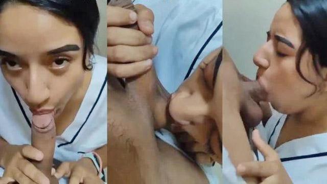 Sexy Nurse Girl Blowjob Then Hard Fucking Session