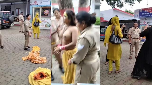 A Woman Walked Around Naked At The Police Station Porn