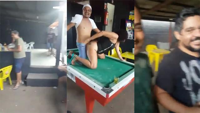 Dringking Hot Lady Fucked her in the club in front of others
