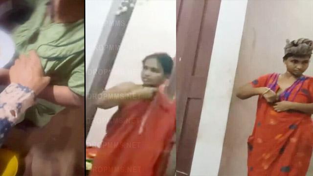 Desi Nasty Mallu Aunty Boobs Pressed Spy Leak Video