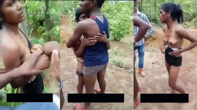 Villagers caught couple lovers fucking in the bush Porn